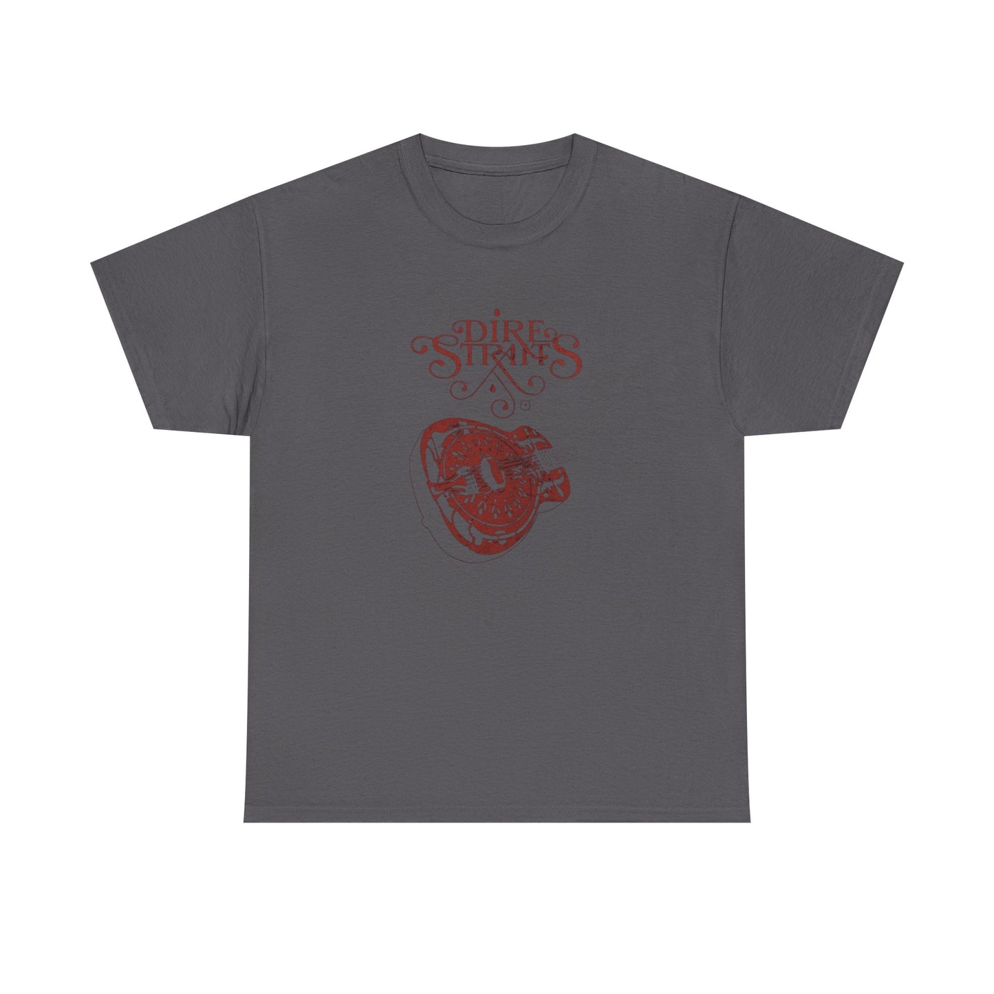 Dire Straits Vintage Guitar Graphic T Shirt NEW ADULT Unisex Heavy Cotton Tee