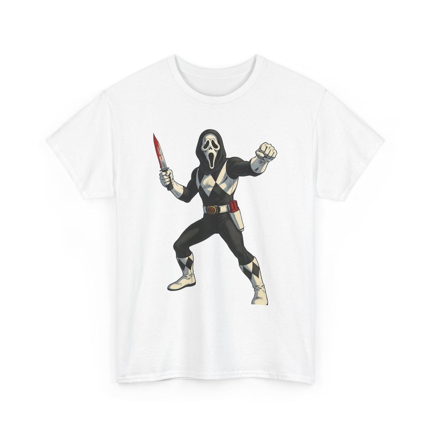Power Rangers Funny Scream Graphic T Shirt NEW Unisex Heavy Cotton Tee