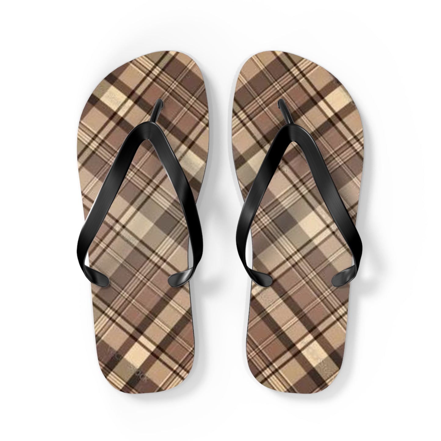Brown Stripe Sandals, Beach Shoes, Vacation Flip Flops, Pool Slides