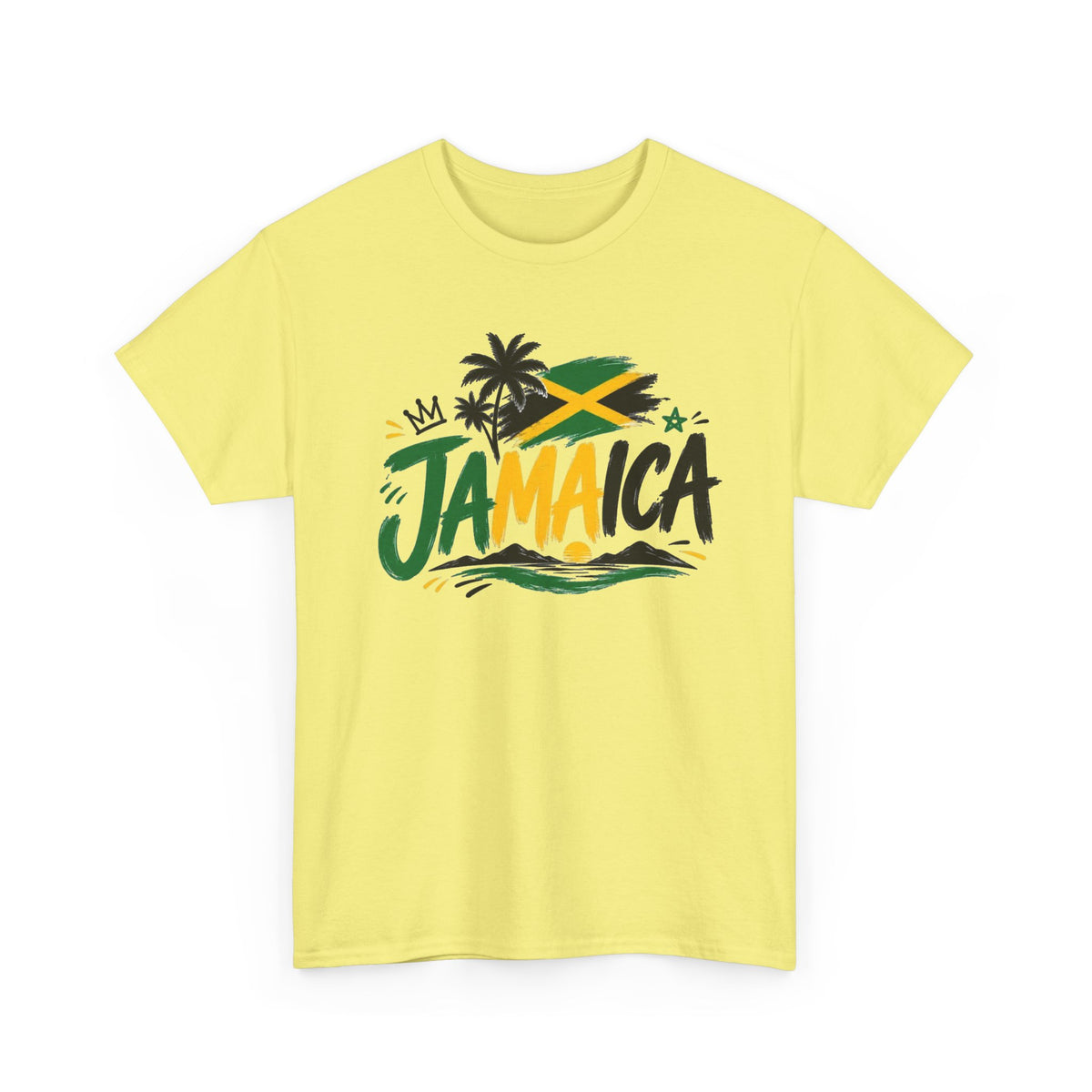 Jamaica Graphic T Shirt Men's Retro Travel Islands Heavy Cotton Tee