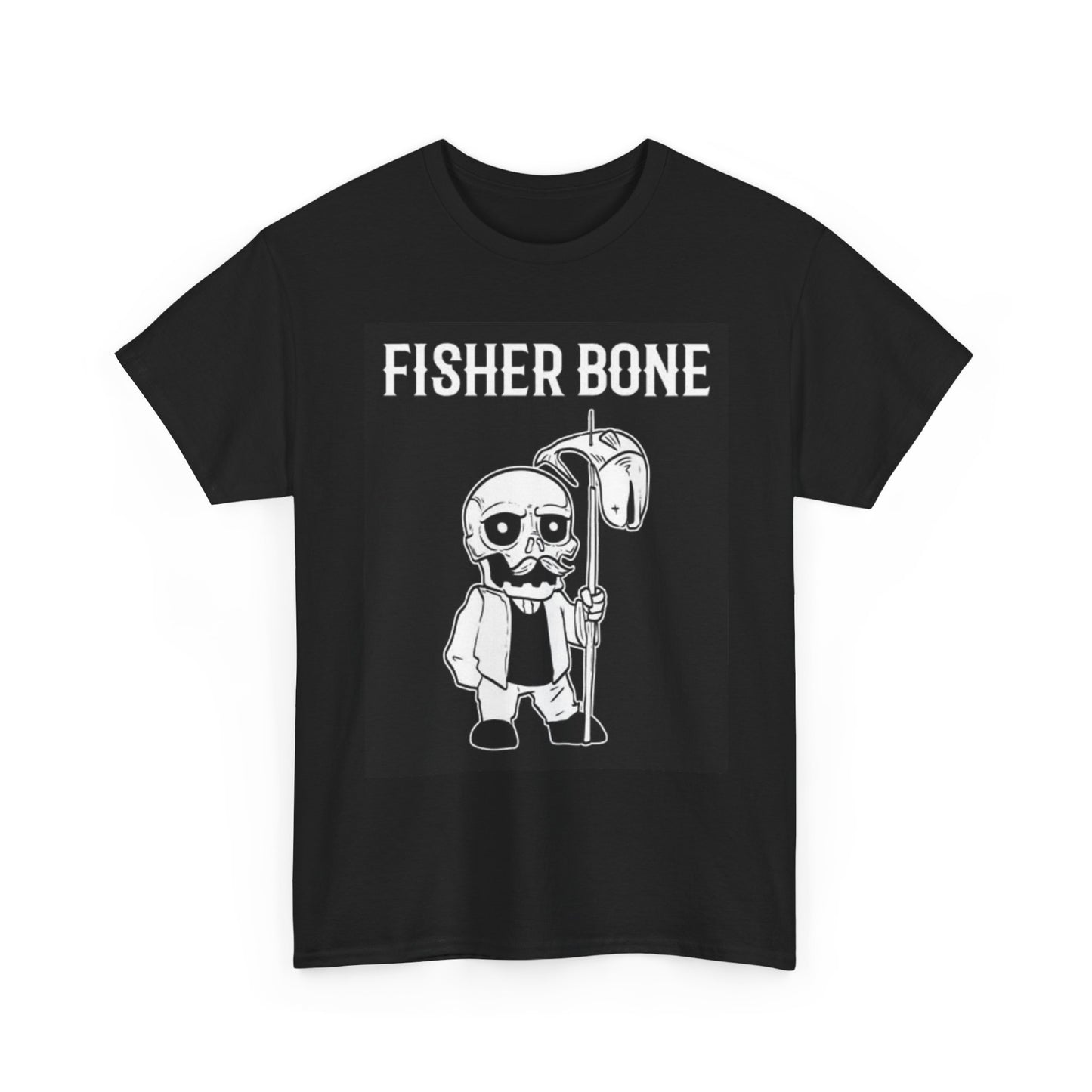 Fisher Bone Graphic T Shirt Retro Vintage ART Unisex Heavy Cotton Tee