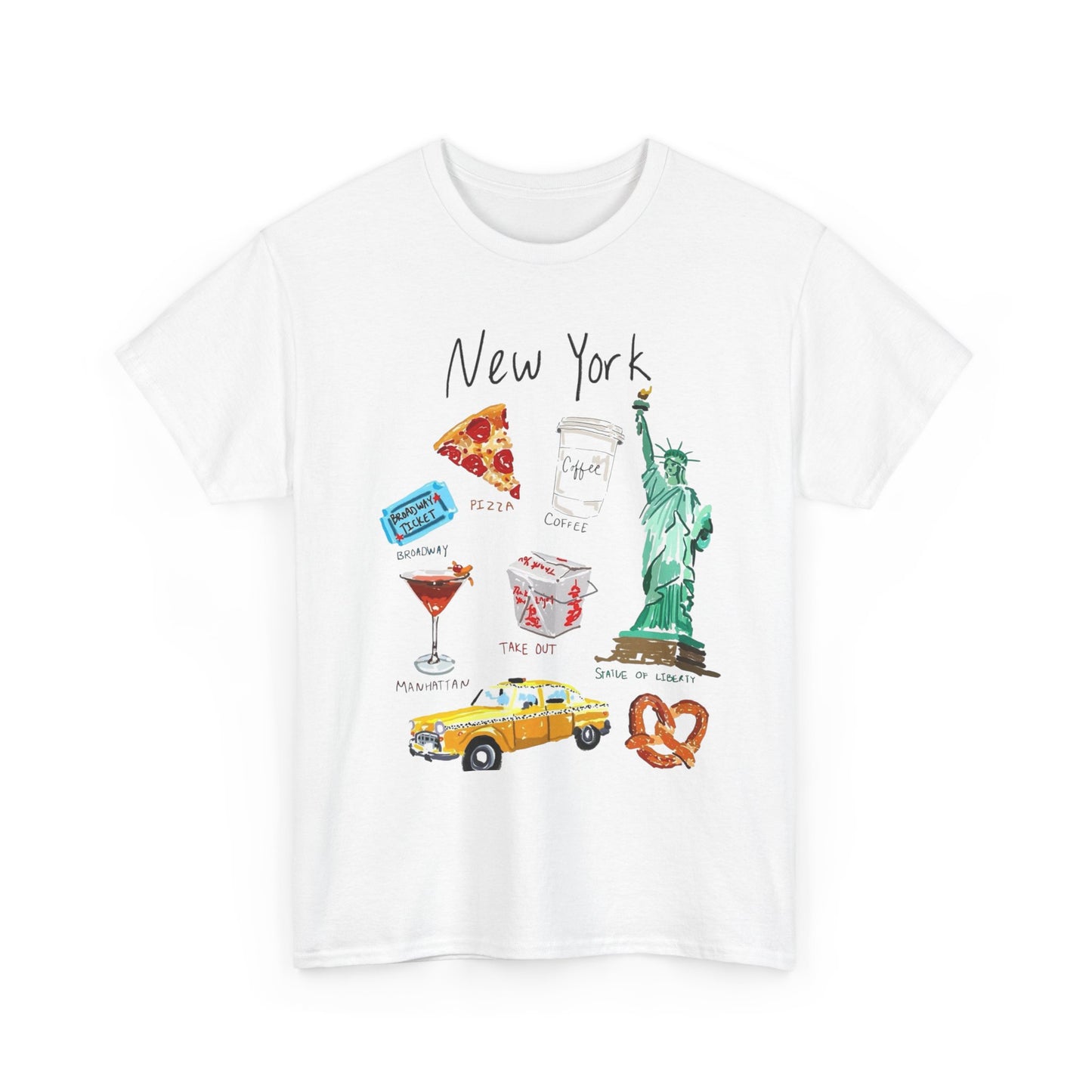 New York City Classics Graphic T Shirt Unisex NEW Heavy Cotton Tee