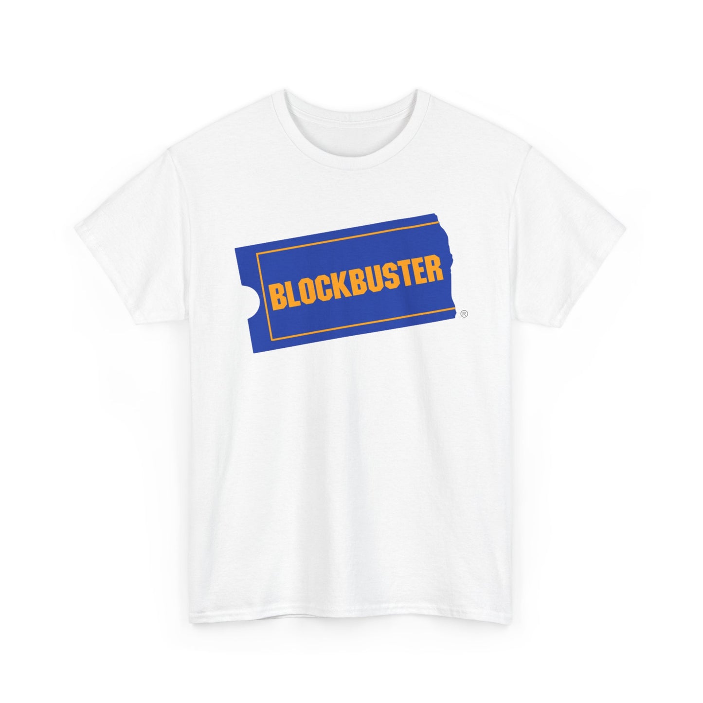 Blockbuster Graphic T Shirt Retro Logo 90s Unisex Heavy Cotton Tee