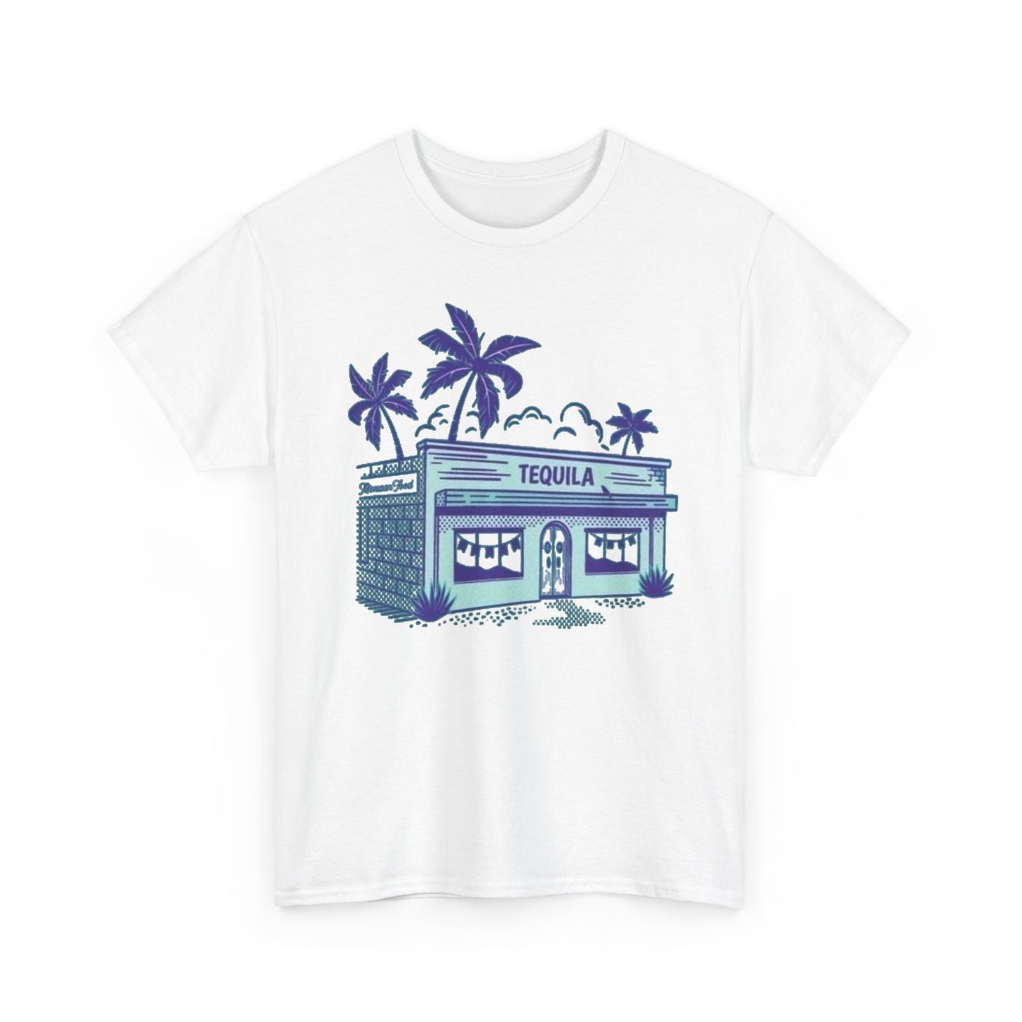 Tequila Bar Retro Graphic T Shirt NEW Vintage Unisex Heavy Cotton Tee