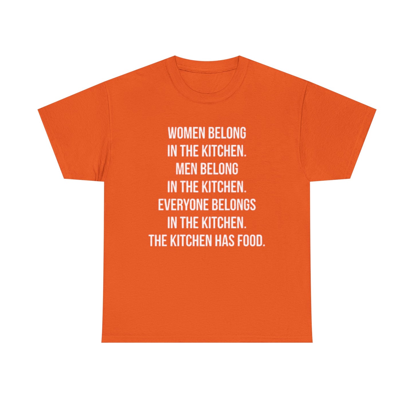 Everyone Belongs In The Kitchen Funny T Shirt Graphic Men And Women Unisex Chef