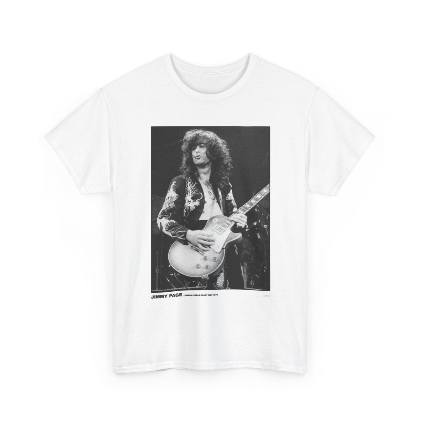 Jimmy Page Graphic T Shirt Vintage Unisex Heavy Cotton Tee