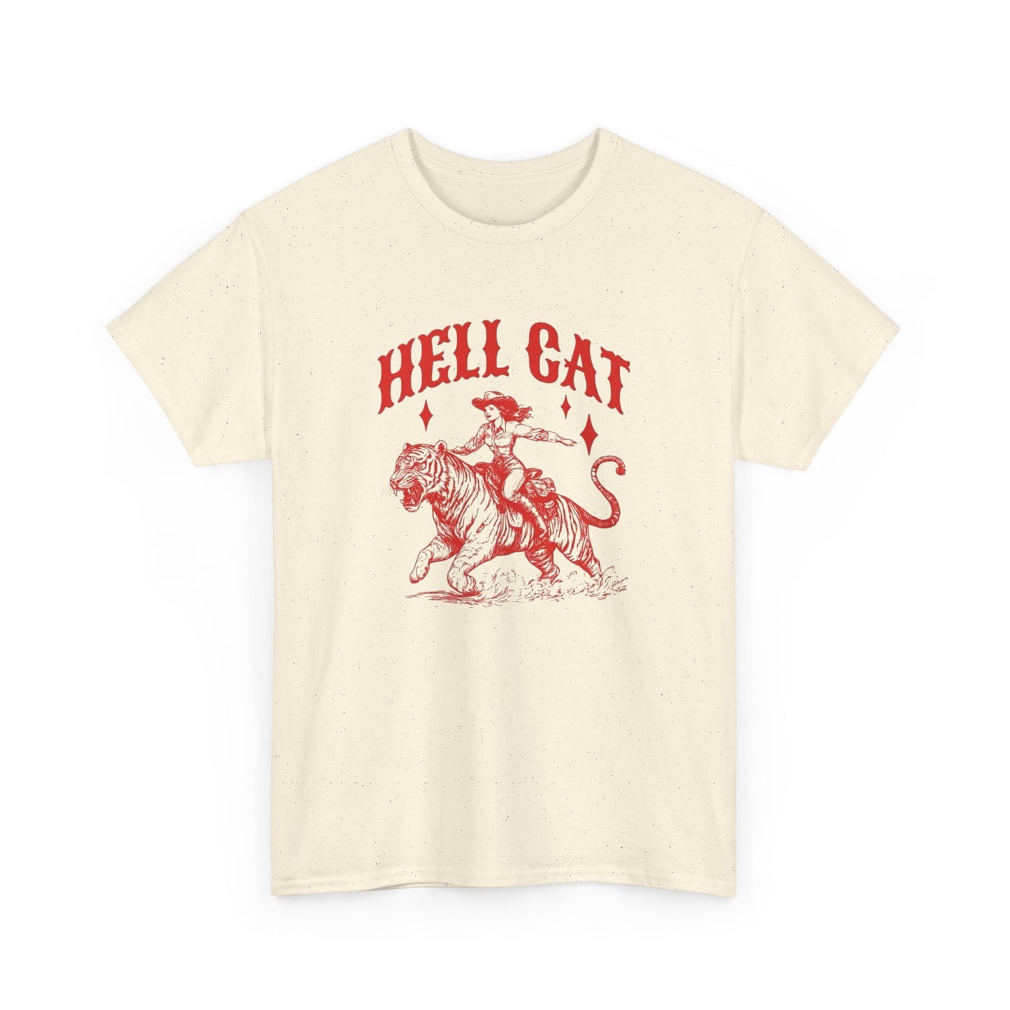 Hellcat Cowgirl Vintage Graphic T-Shirt, Unisex Cotton Shirt