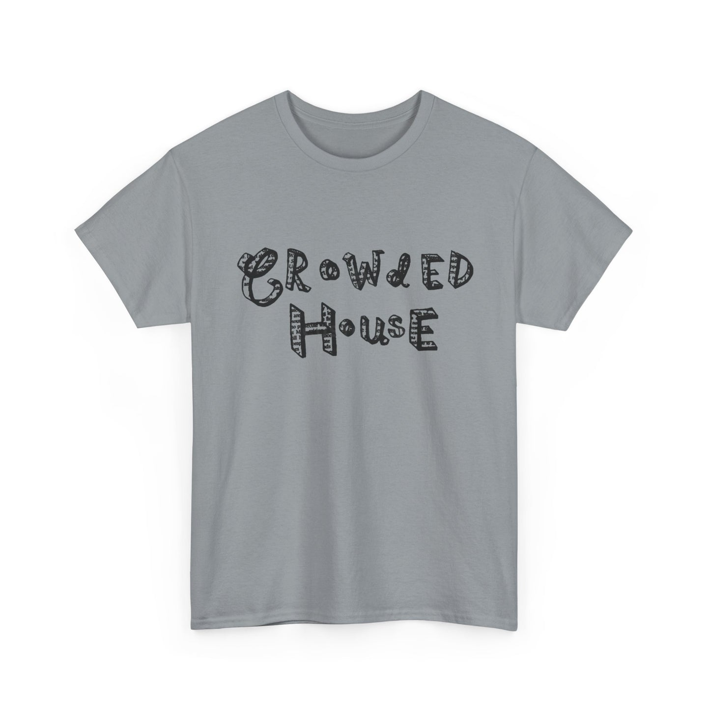 Crowded House Retro Graphic T Shirt NEW Unisex Heavy Cotton Tee