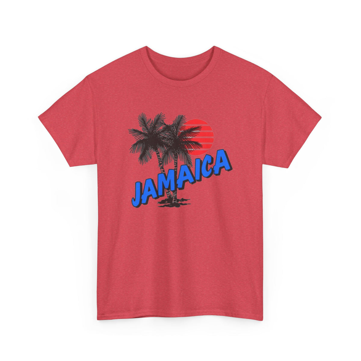 Jamaica Graphic T Shirt Men's Tropical Beach Retro Heavy Cotton Tee