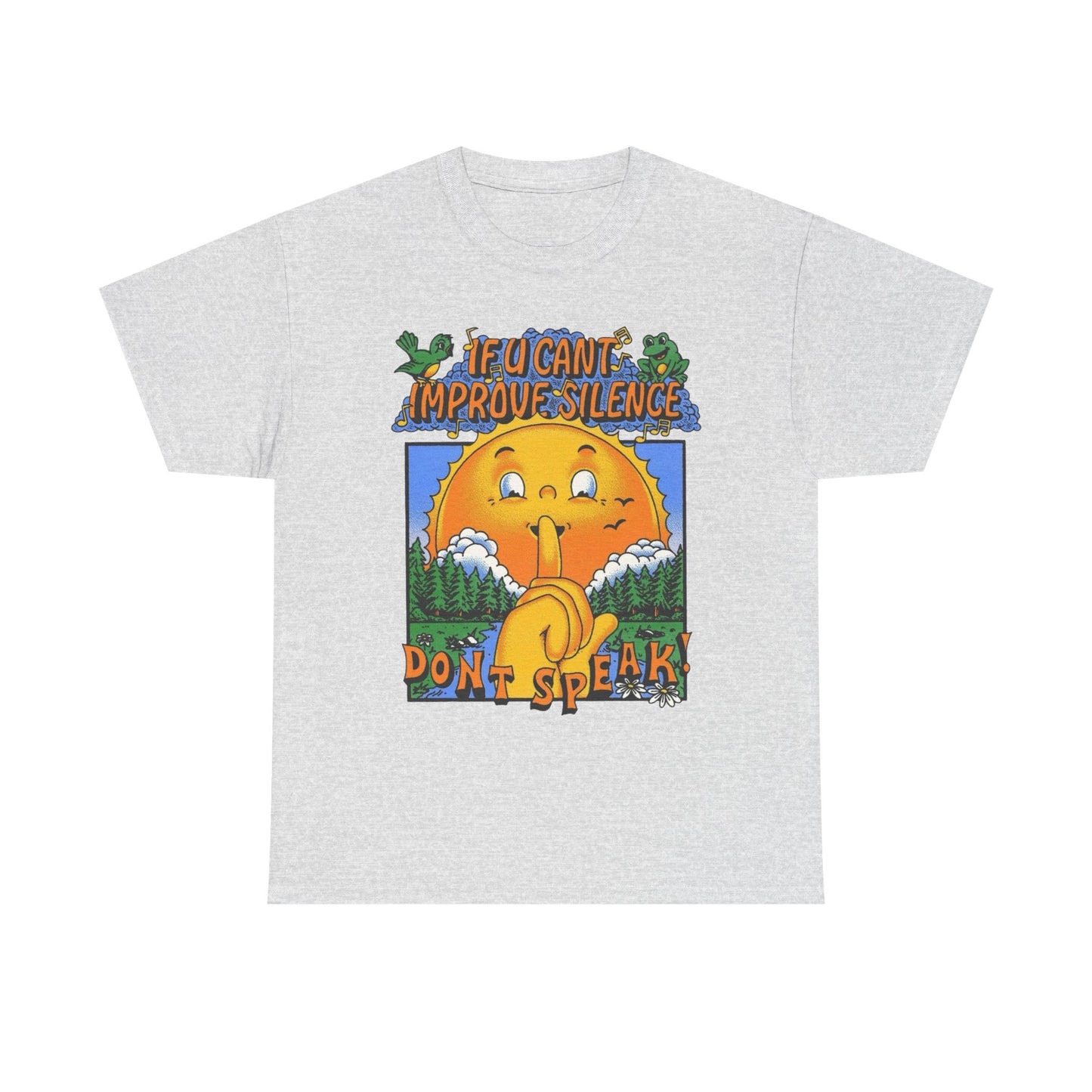 Stay Silent T-Shirt NEW Gift Unisex Heavy Cotton Tee