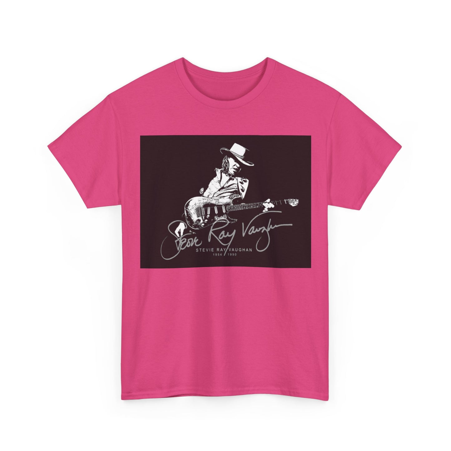 Stevie ray vaughn T-shirt Vintage retro rock album Unisex Heavy Cotton Tee