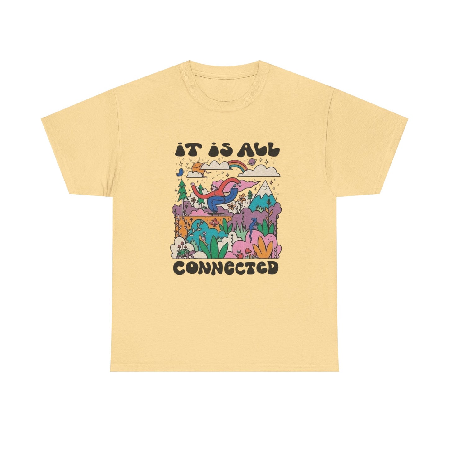 Its All Connected Graphic T Shirt NEW Adult Unisex Heavy Cotton Tee