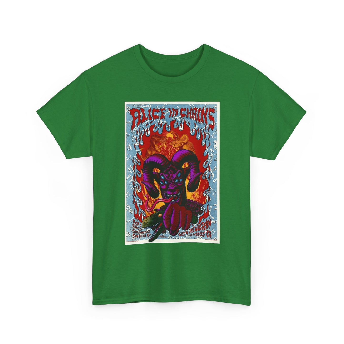 Alice In Chains Rock Band T Shirt Merch Poster Unisex Heavy Cotton Tee