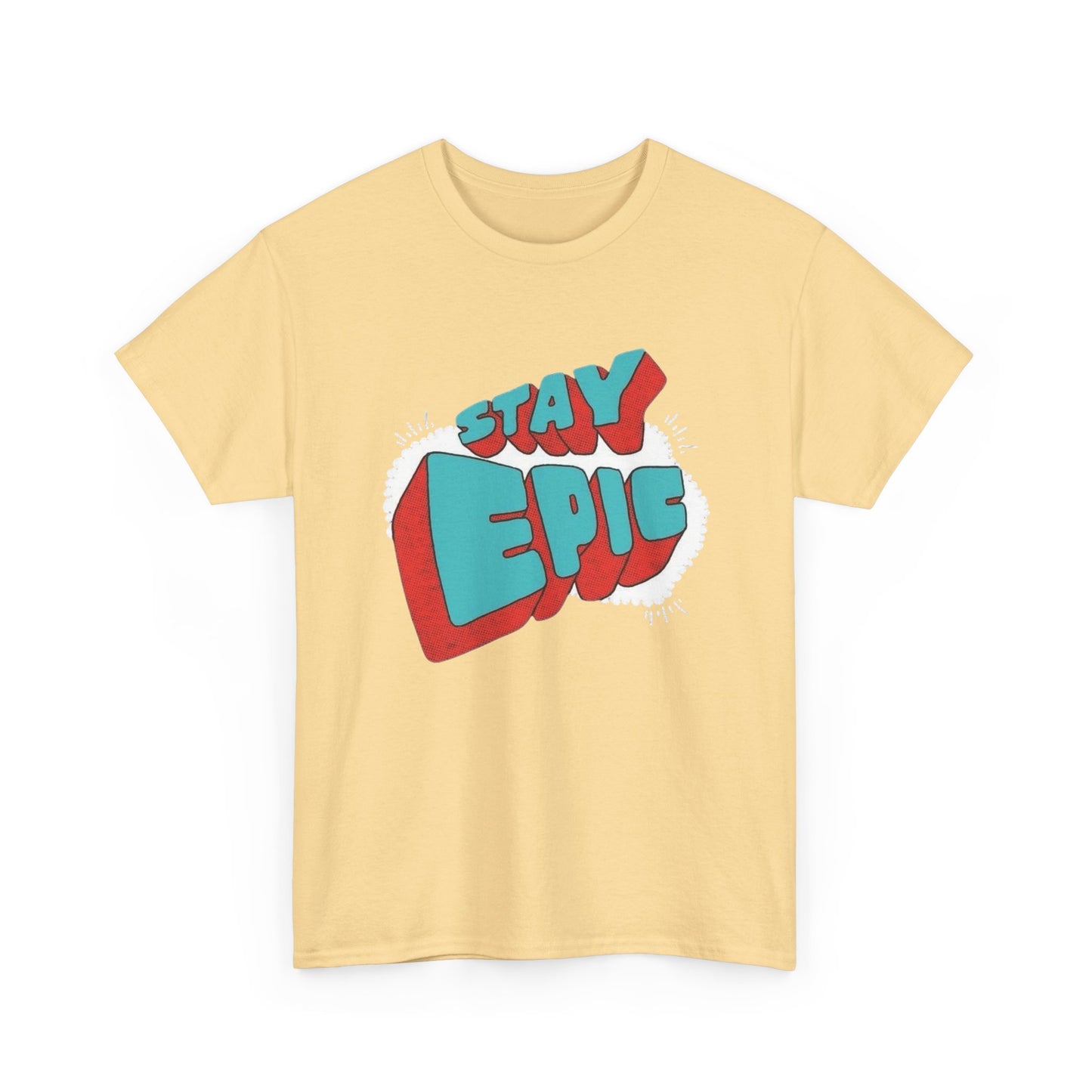Stay Epic Graphic T Shirt NEW Unisex Heavy Cotton Tee