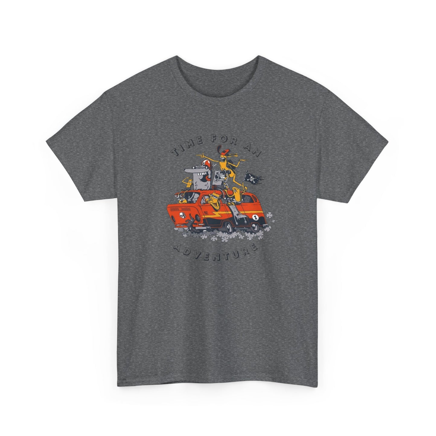 Time For An Adventure Graphic T-Shirt Unisex Heavy Cotton Tee