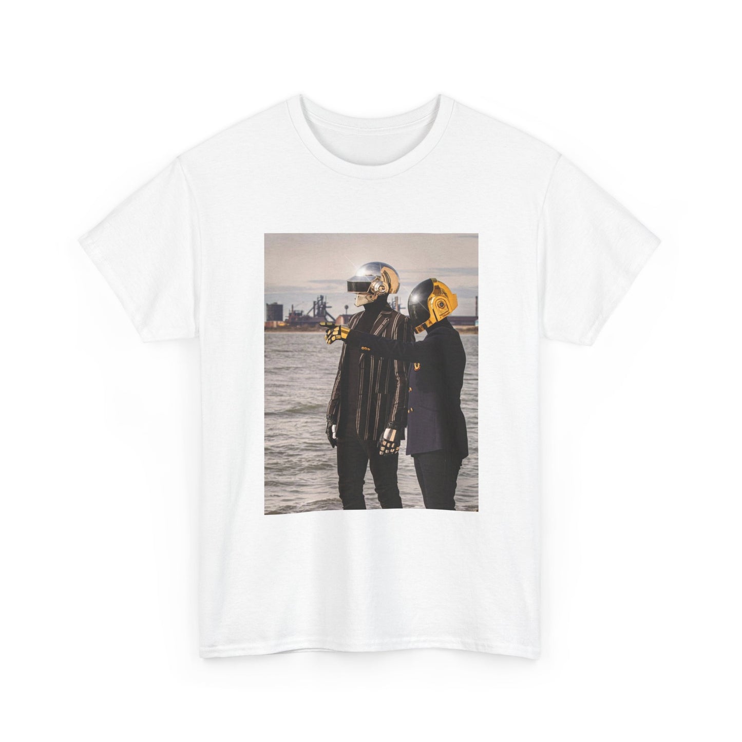 Daft Punk Tshirt Retro Band EDM Techno Tour Merch Unisex Heavy Cotton Tee