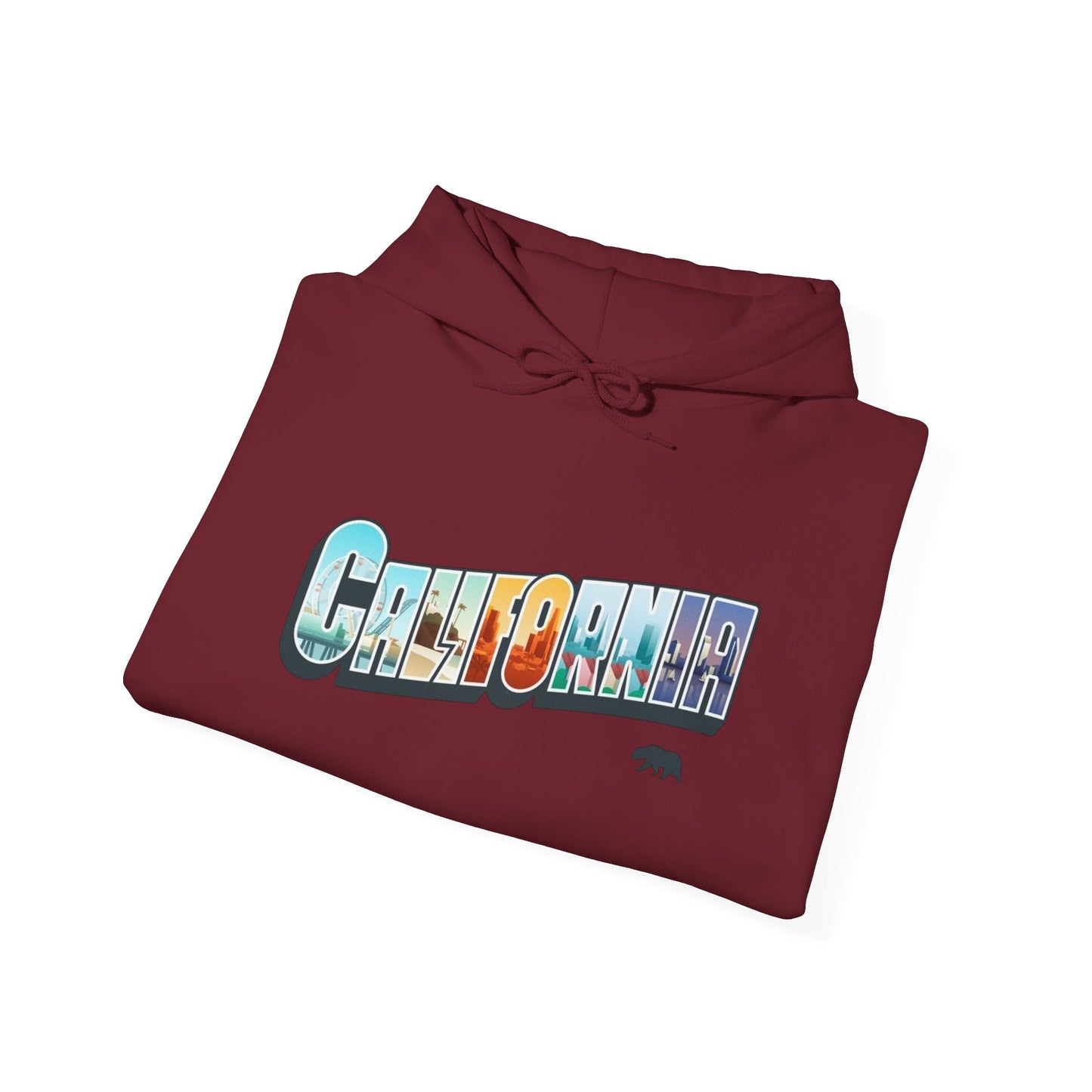 California Retro Graphic Hoodie Unisex Heavy Blend™ Hooded Sweatshirt