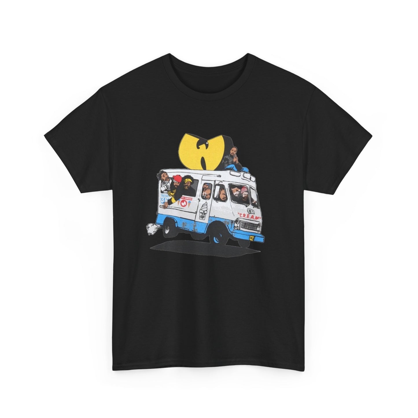 Wu Tang T-shirt CREAM vintage retro Hip Hop classic New York Heavy Cotton Tee