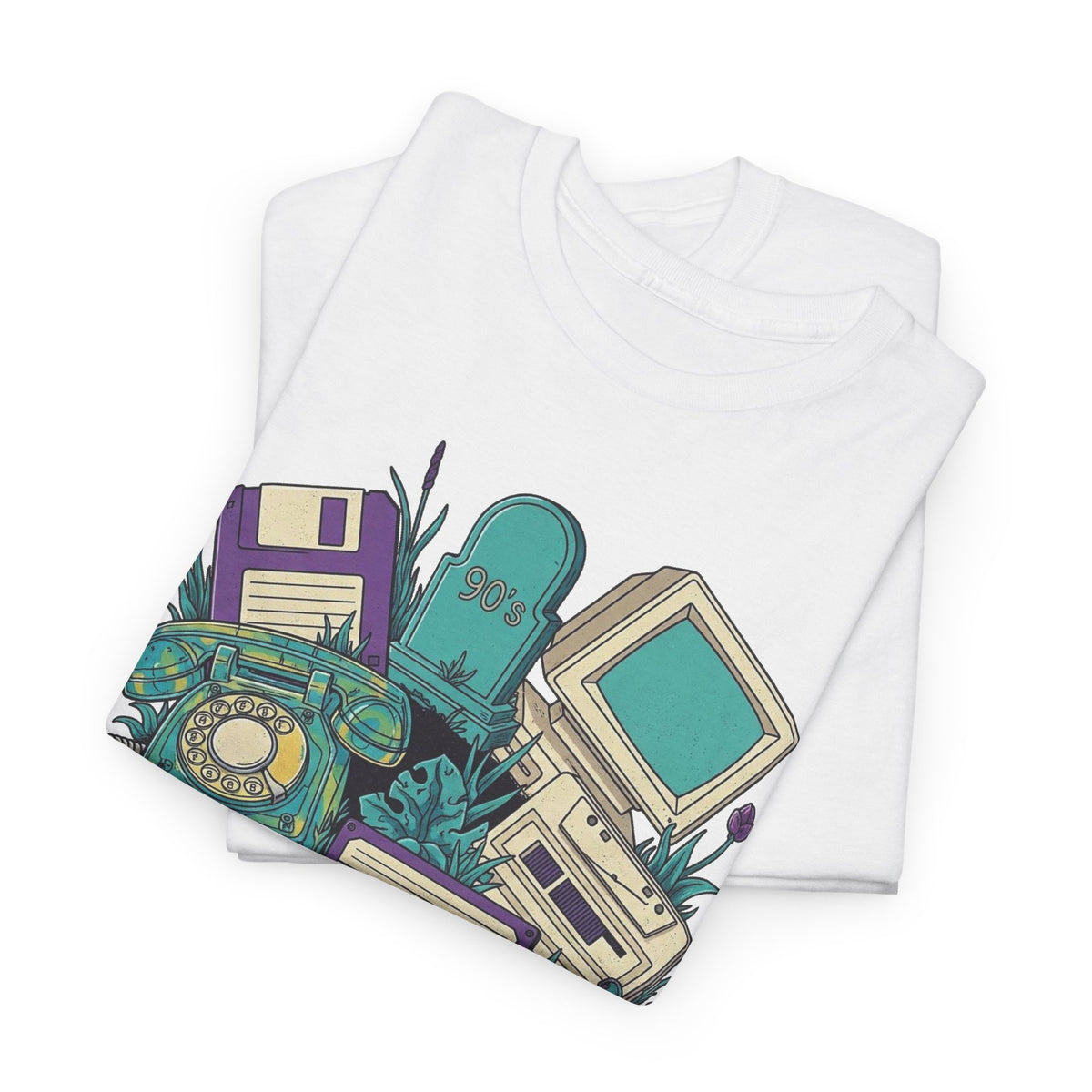 90s Survivor Retro Computer Collage T-Shirt Men's Graphic Tee