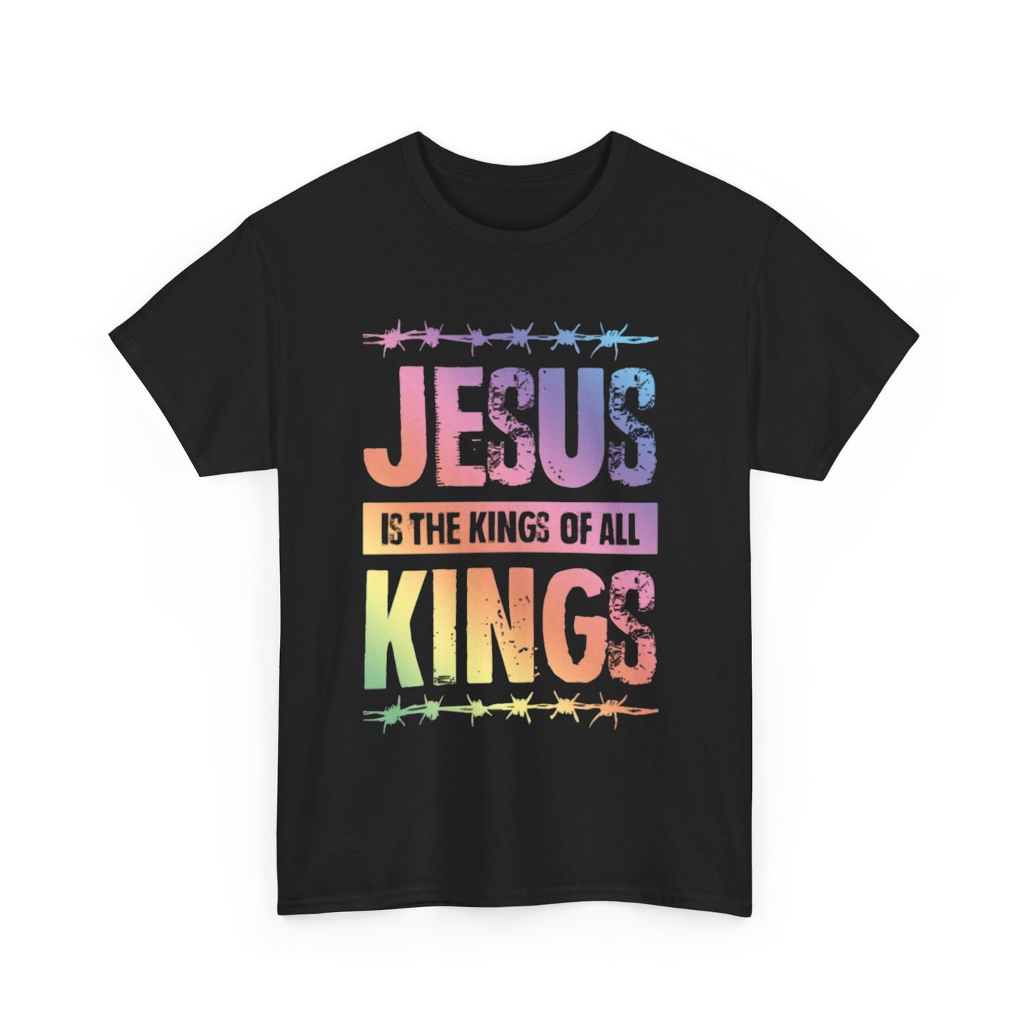 Jesus T-shirt Christ is king church merch Jesus paid for it Unisex Heavy Cotton