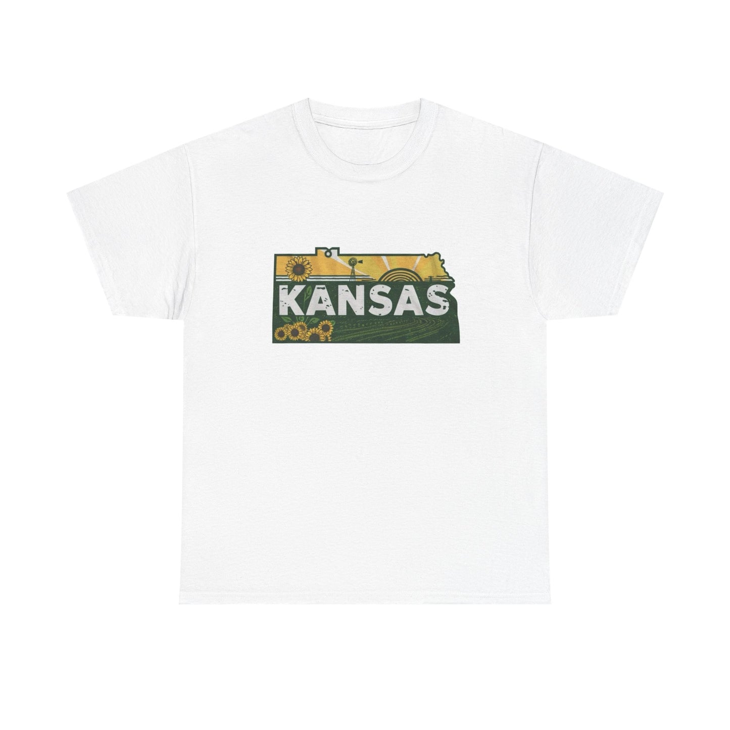 Kansas State Graphic T Shirt NEW Adult Regular Heavy Cotton Tee