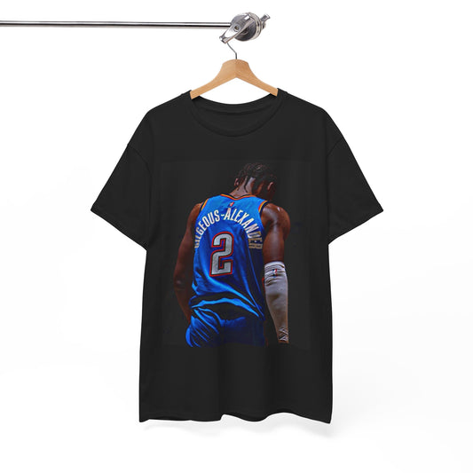 Shai Gilgeous Alexander T Shirt OKC Basketball Retro Unisex Heavy Cotton