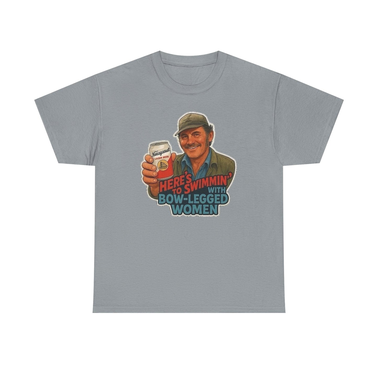 Jaws Movie Funny Retro Graphic T Shirt NEW Unisex Heavy Cotton Tee