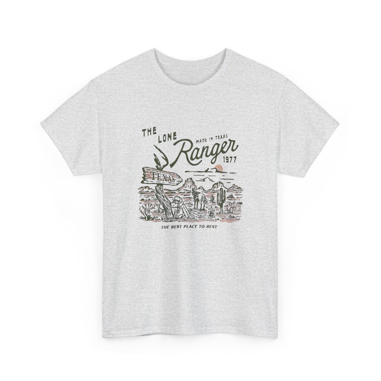 The Lone Ranger Texas Graphic T Shirt Unisex Heavy Cotton Tee