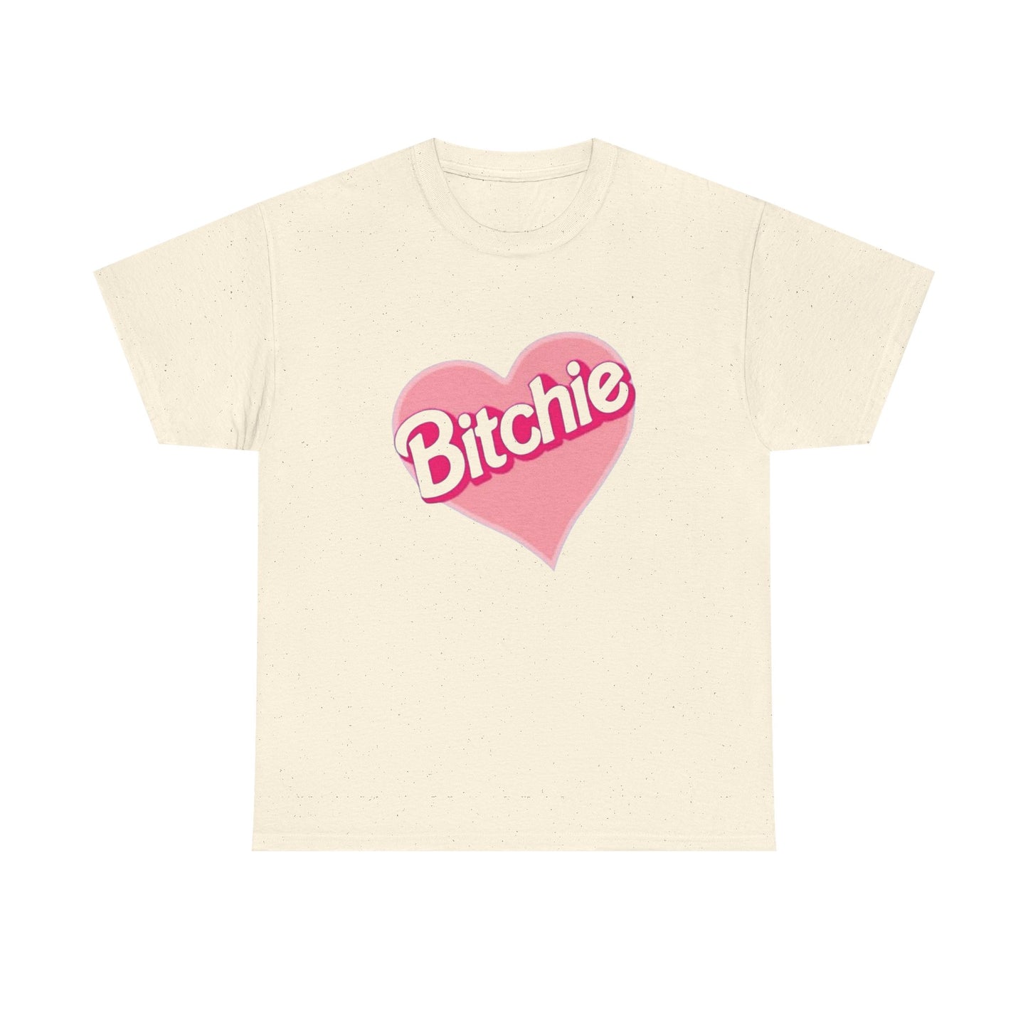 Bitchie Heart Funny Graphic T Shirt Unisex Heavy Cotton Tee Gift