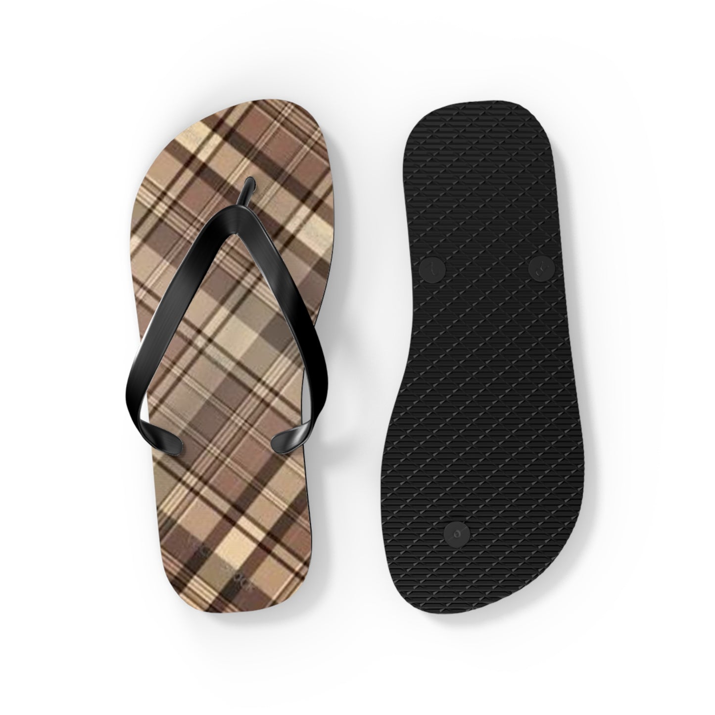 Brown Stripe Sandals, Beach Shoes, Vacation Flip Flops, Pool Slides
