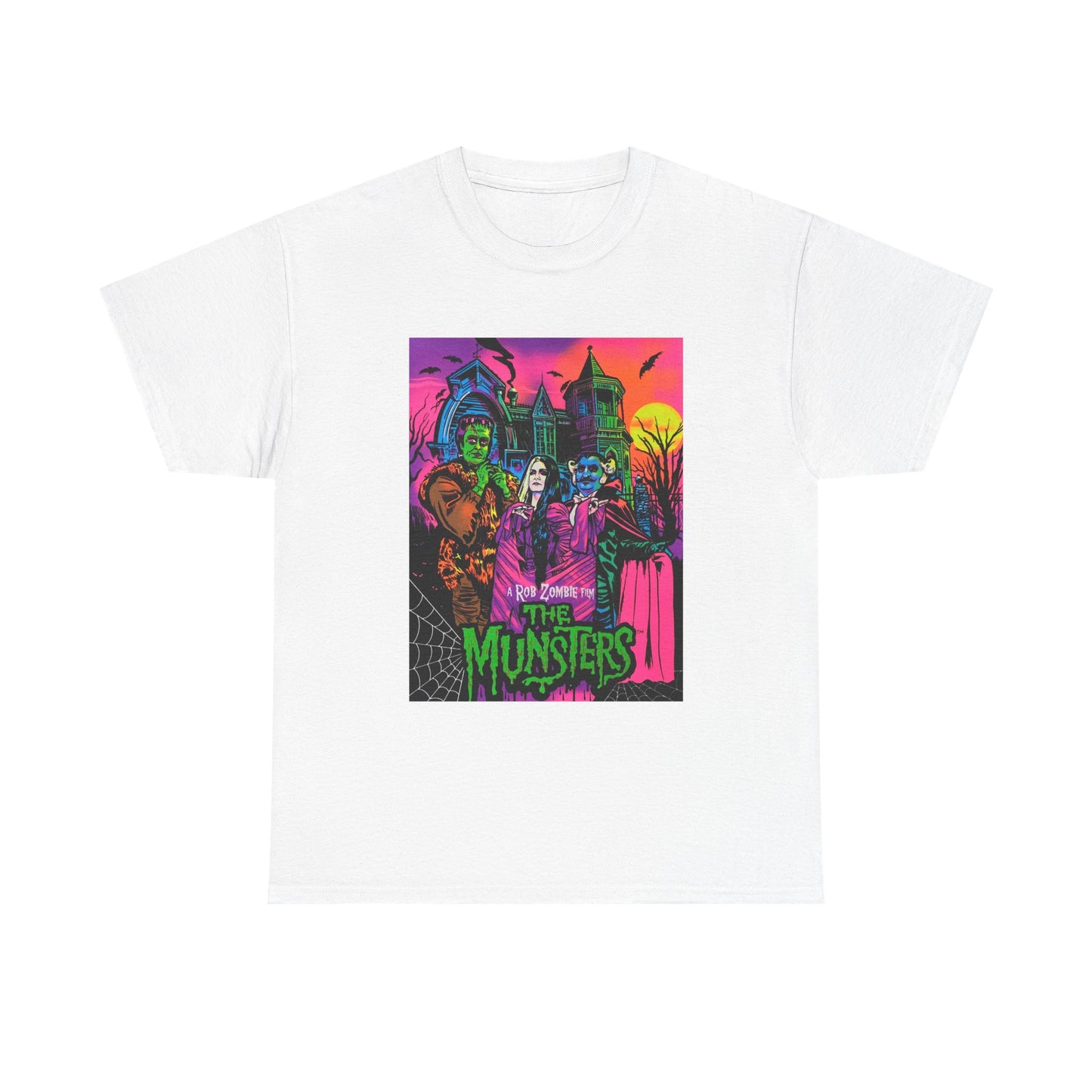Rob Zombie Tshirt The Munsters Vintage Metal Poster Graphic Retro Unisex