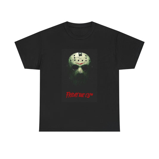 Friday The 13th Tshirt Retro Horror Movie Merch Retro Unisex Heavy Cotton Tee