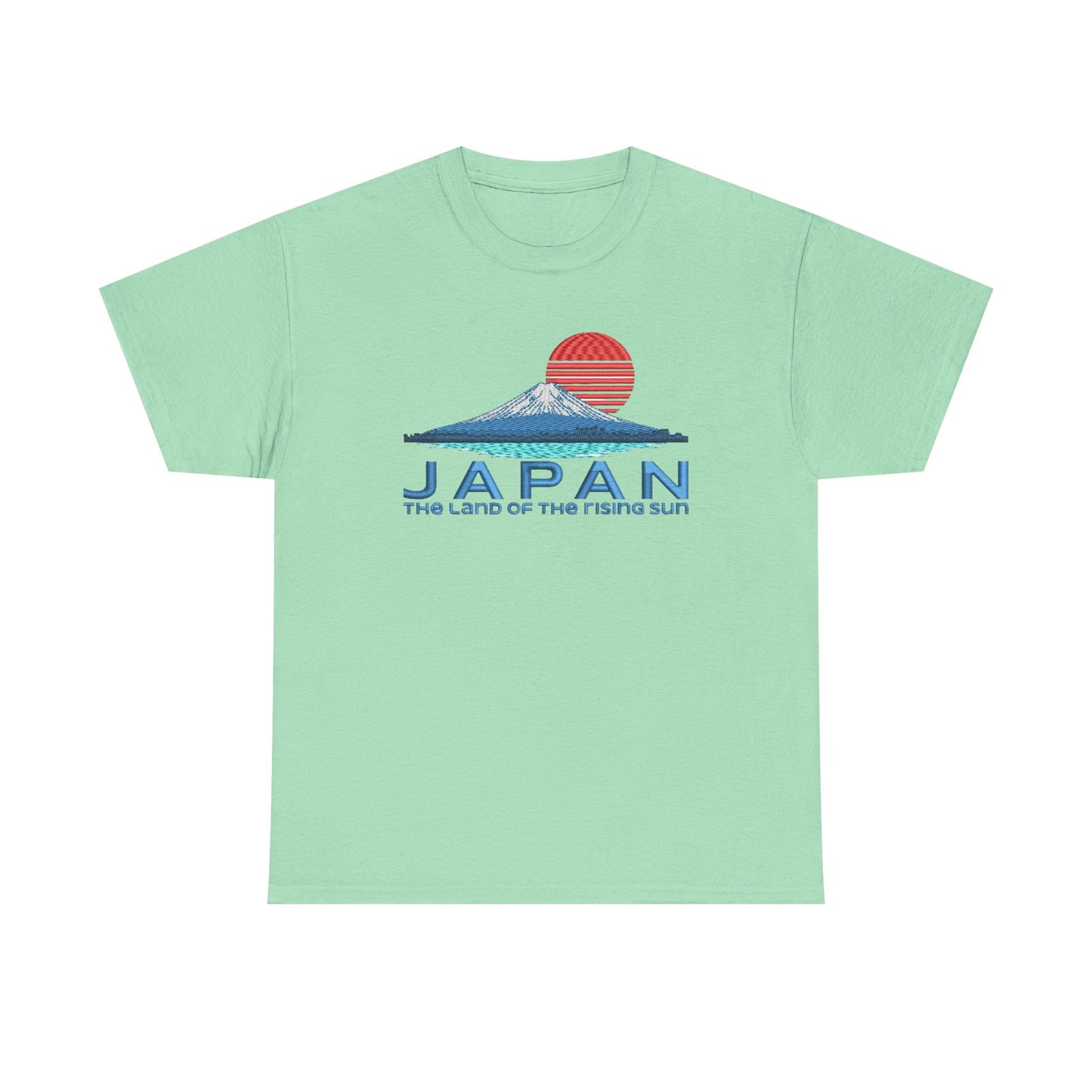Japan Land Of The Rising Sun Graphic T Shirt NEW Unisex Heavy Cotton Tee