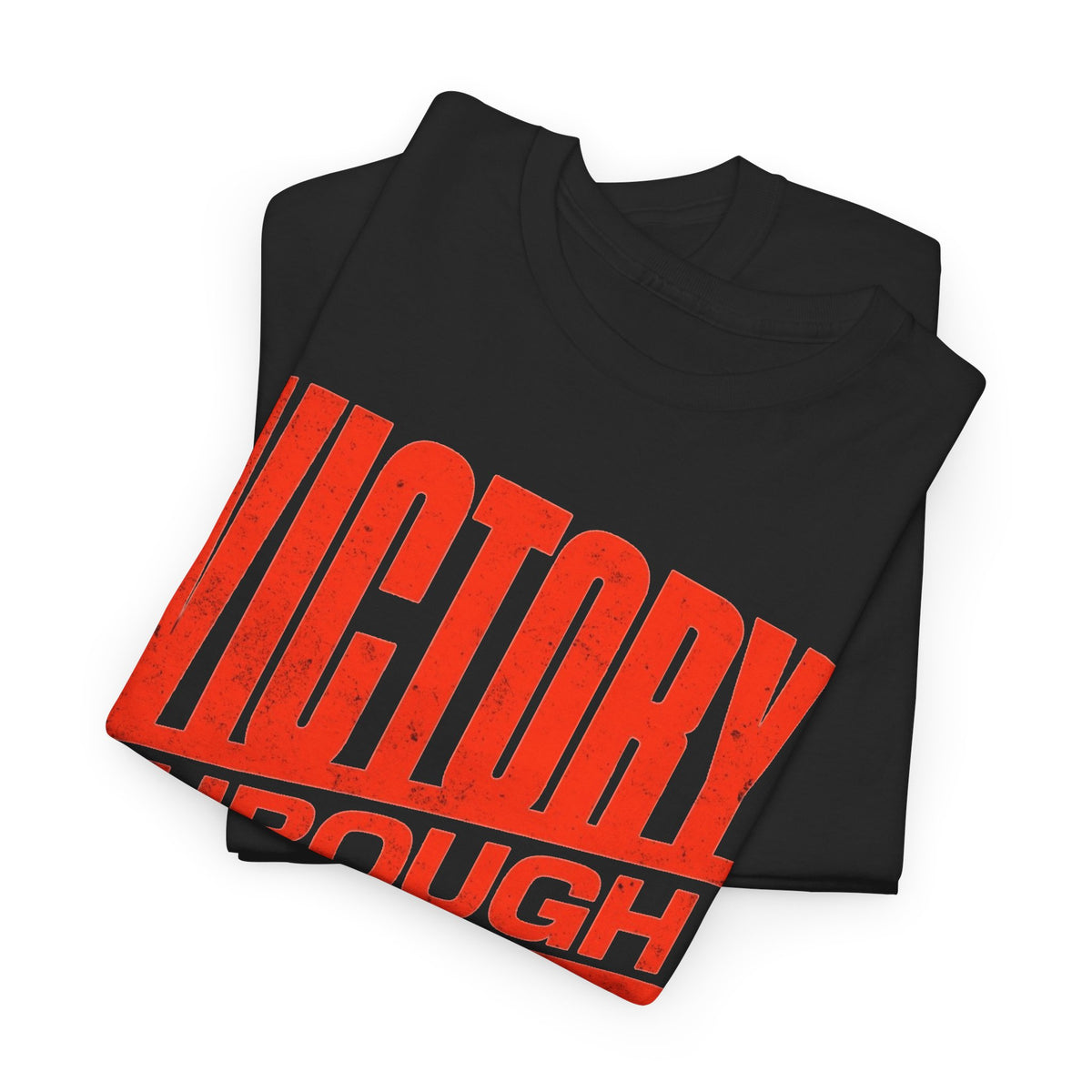 Victory Through Sweat Graphic T Shirt Men's Heavy Cotton Tee