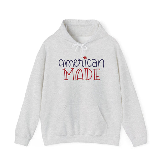 American Made USA Retro Graphic Hoodie Men's Heavy Blend™ Hooded Sweatshirt