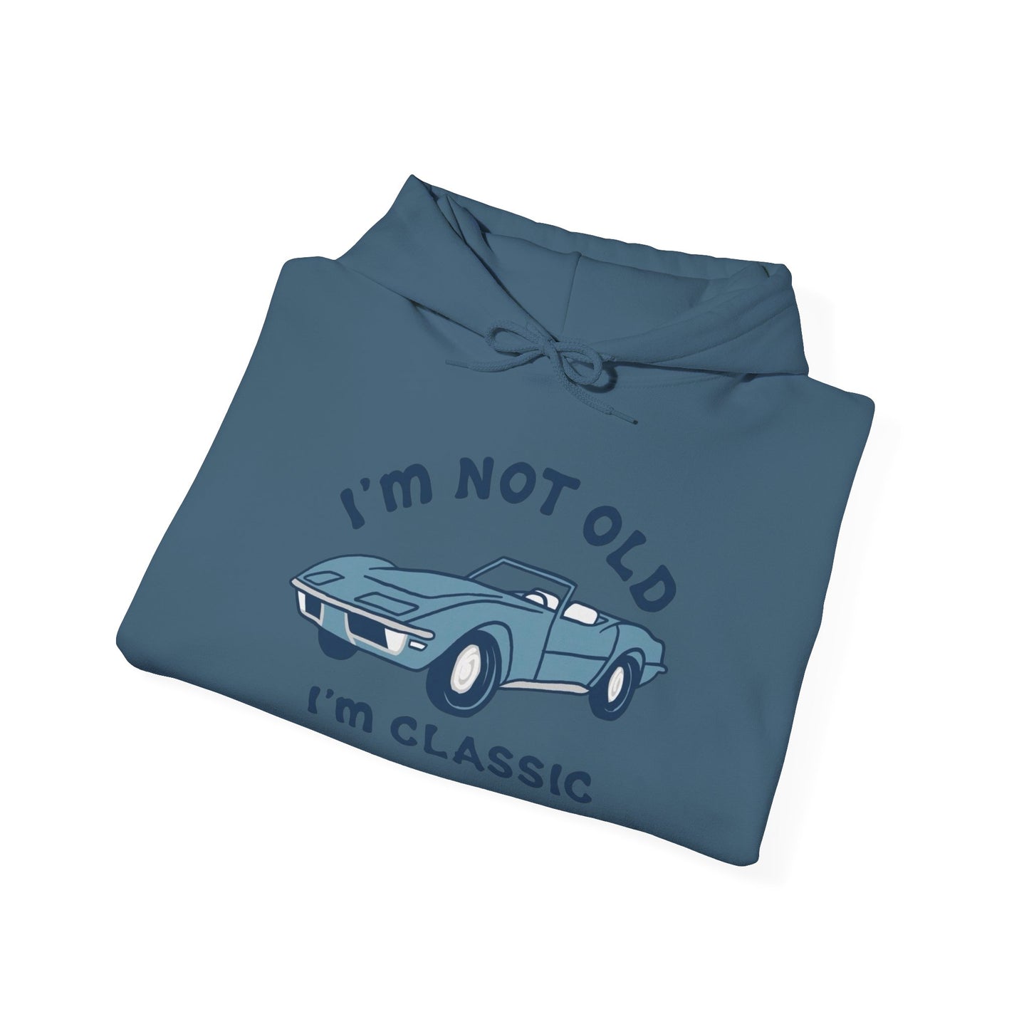 I'm Not Old I'm Classic Corvette Graphic Hoodie Heavy Blend™ Hooded Sweatshirt