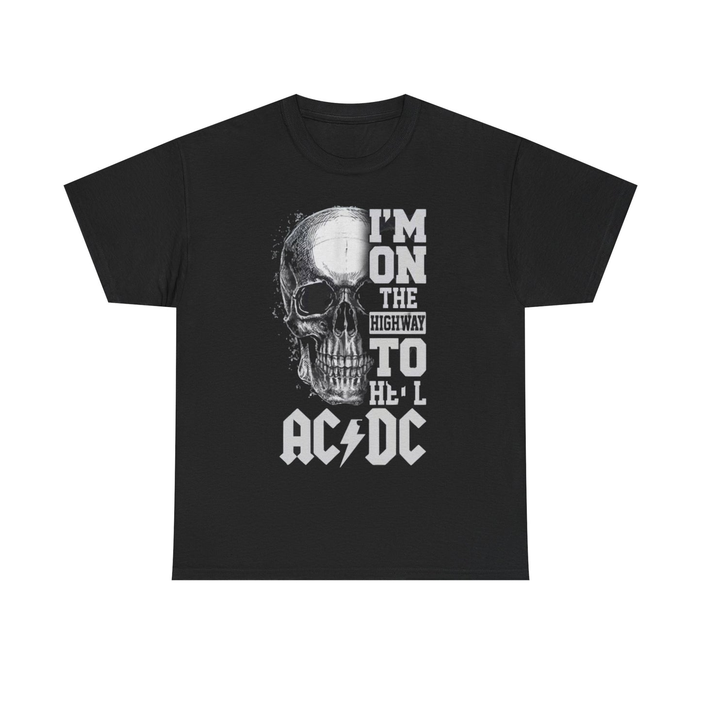 AC/DC T-shirt vintage highway to hell metal rock retro Unisex Heavy Cotton Tee