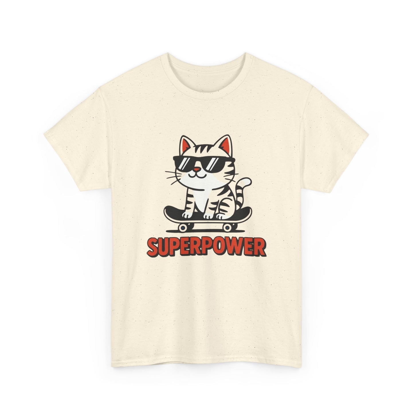 Sure power Funny Cat Graphic T Shirt ADULT NEW