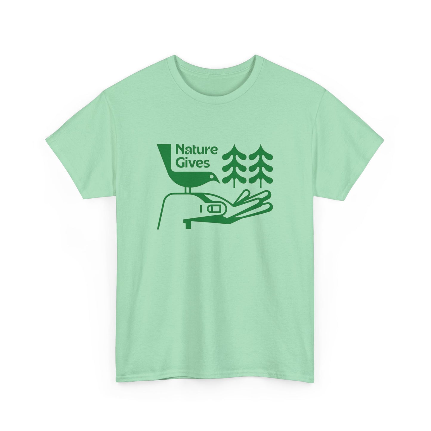 Nature Gives Vintage Graphic T Shirt NEW ADULT TEE Cotton