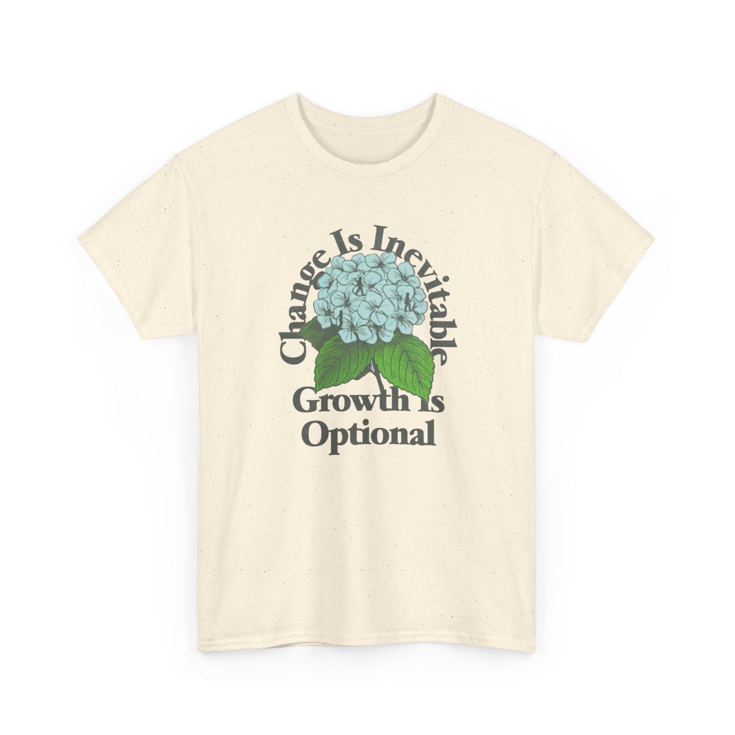 Change Is Inevitable Growth Is Optional Graphic T Shirt NEW Adult Heavy Cotton