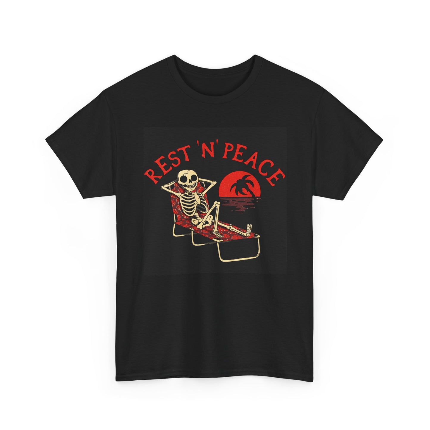 Rest In Peace Graphic T Shirt Vacation Funny Unisex Heavy Cotton Tee