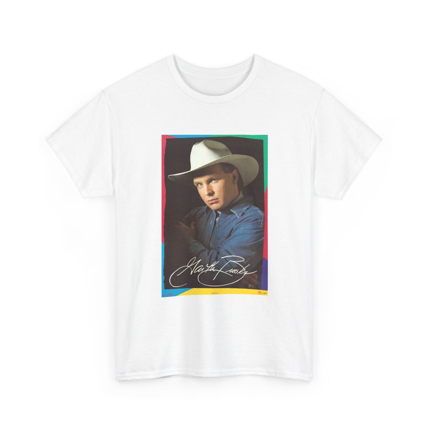 Garth Brooks Tshirt Retro Country Short Sleeve Unisex Heavy Cotton Tee New Merch
