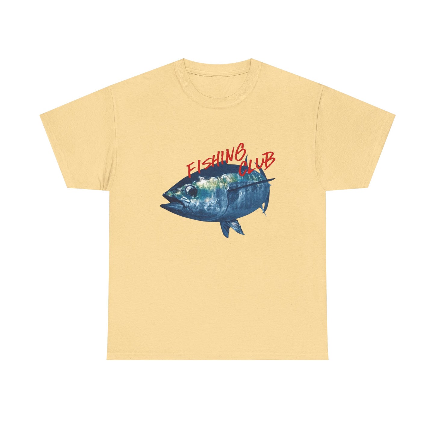 Fishing Club Graphic T Shirt NEW ADULT Unisex Heavy Cotton Tee