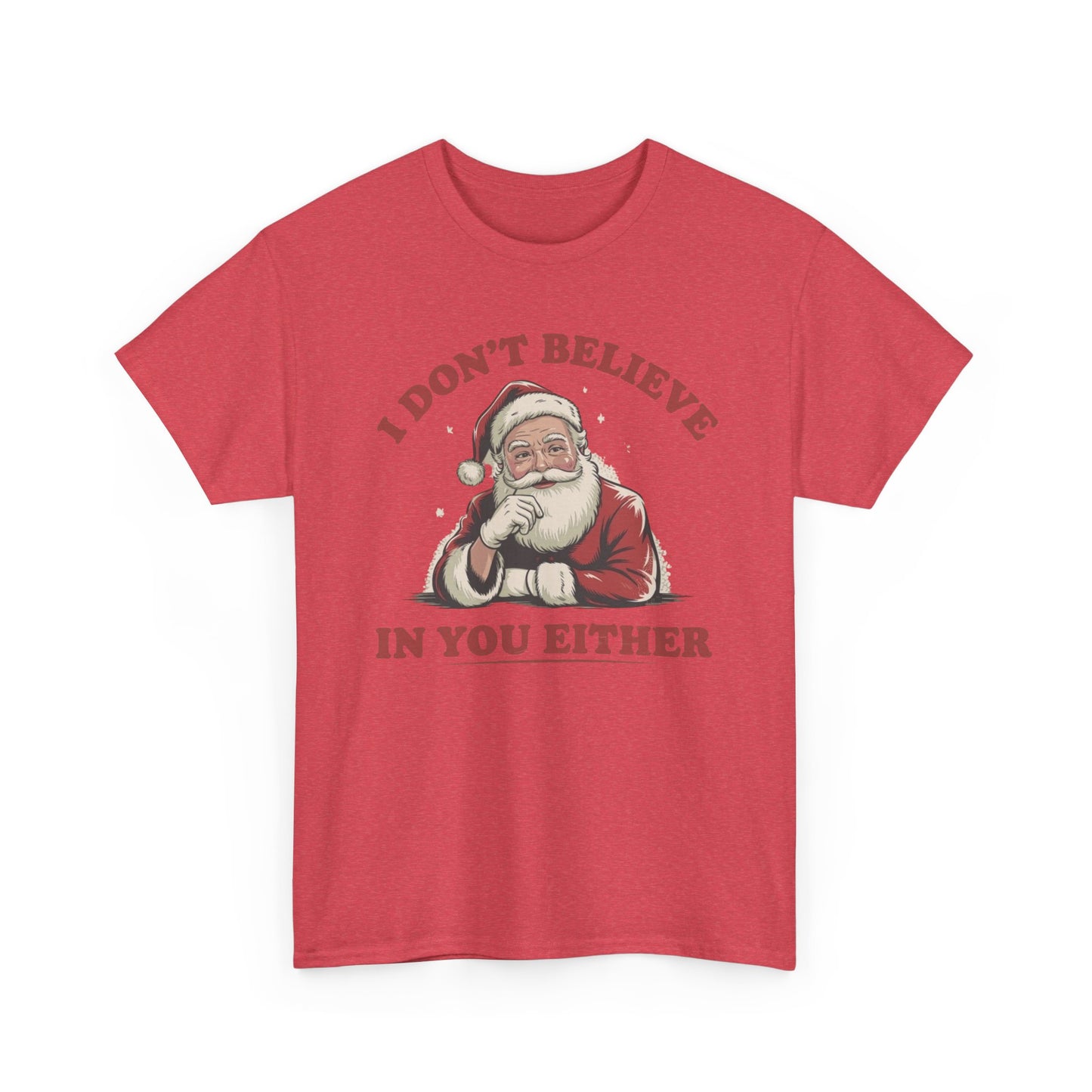 Santa's Real Funny Christmas Graphic T Shirt NEW Unisex Heavy Cotton Tee