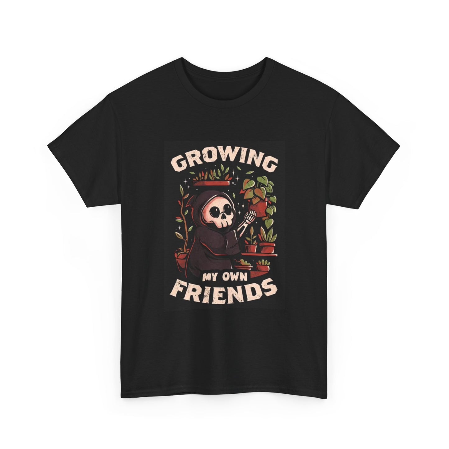 Growing My Own Friends T Shirt Gardening Funny Gift Unisex Heavy Cotton Tee