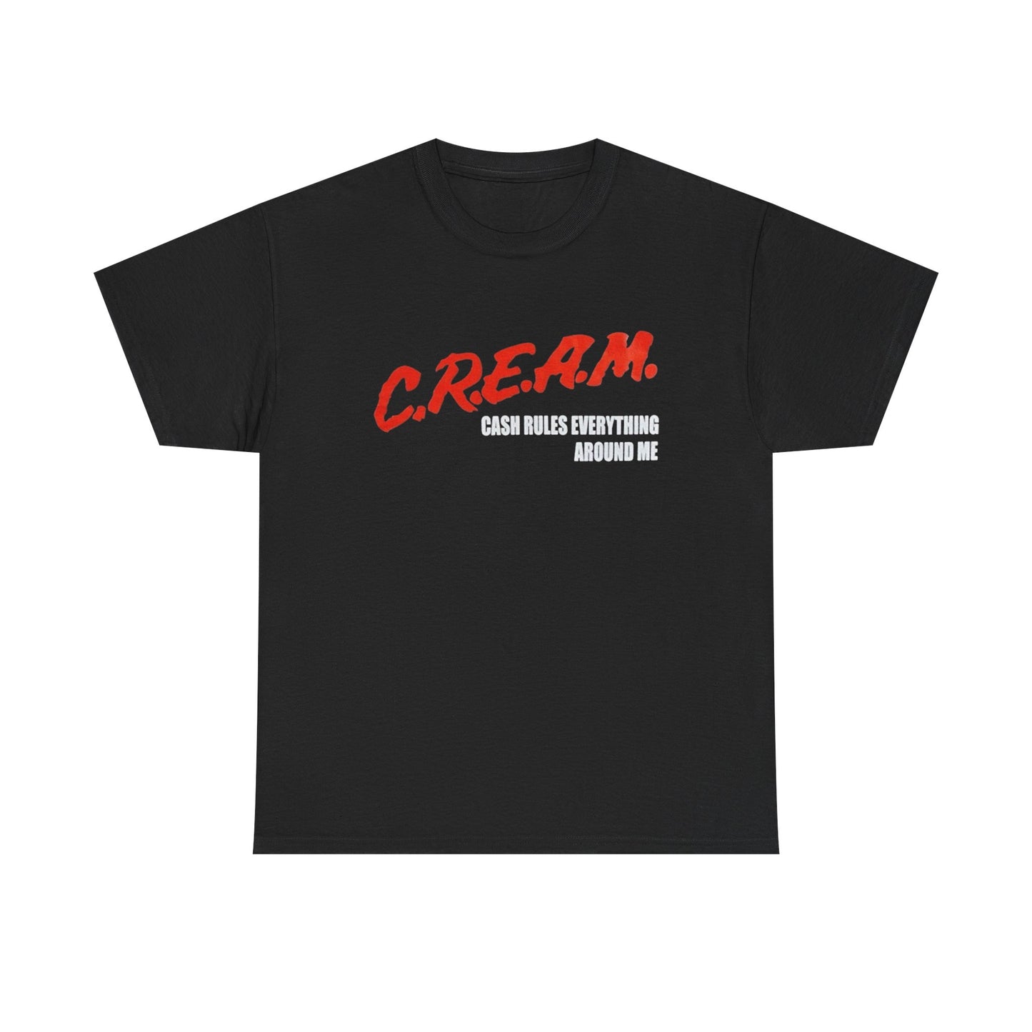 Cream Cash Rules Everything Around Me Wu Tang Graphic T Shirt Heavy Cotton
