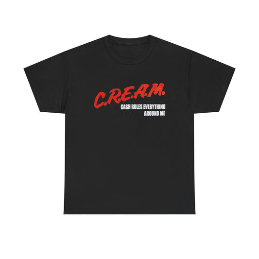Cream Cash Rules Everything Around Me Wu Tang Graphic T Shirt Heavy Cotton