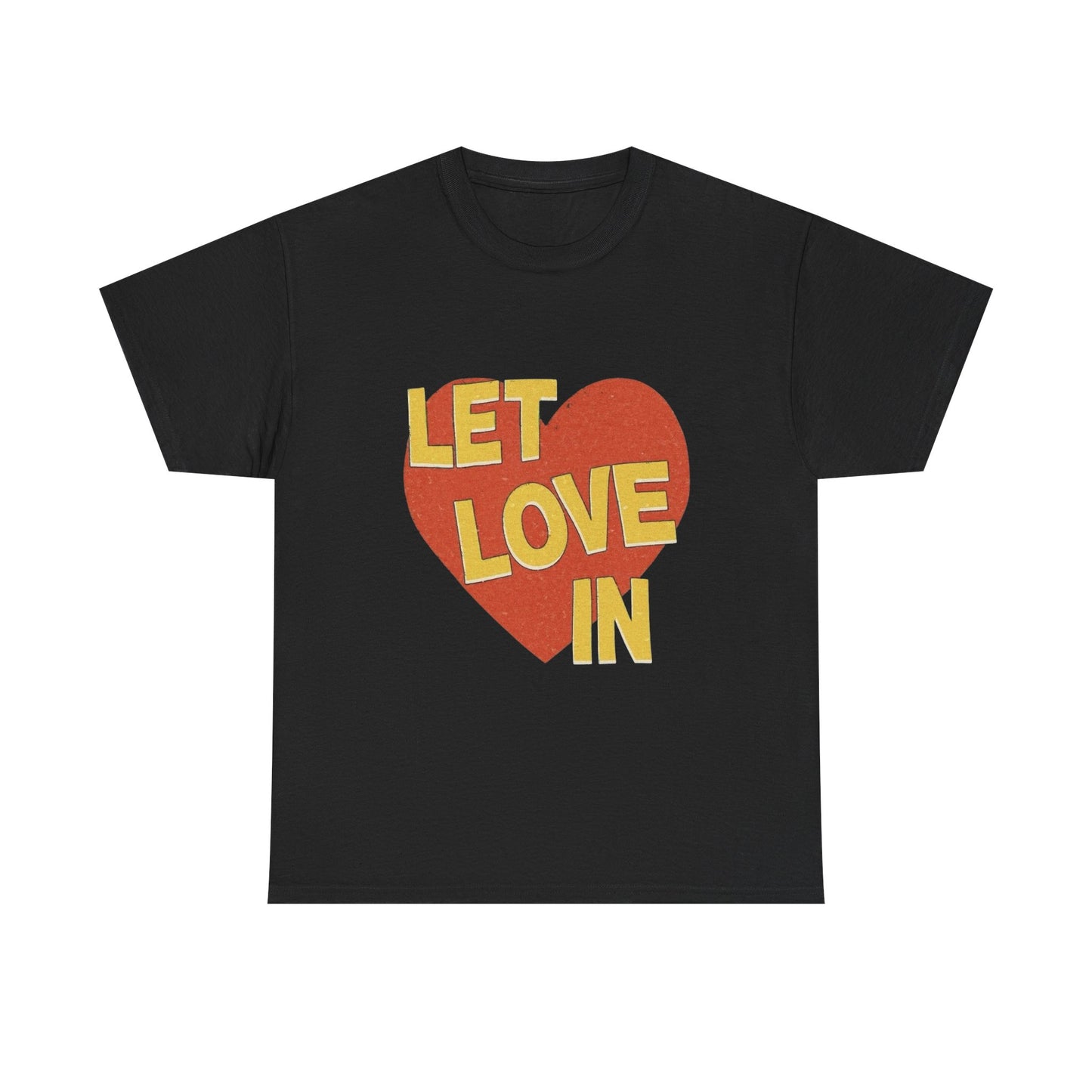 Let Love In Graphic T Shirt Unisex Heavy Cotton Tee Gift Vintage