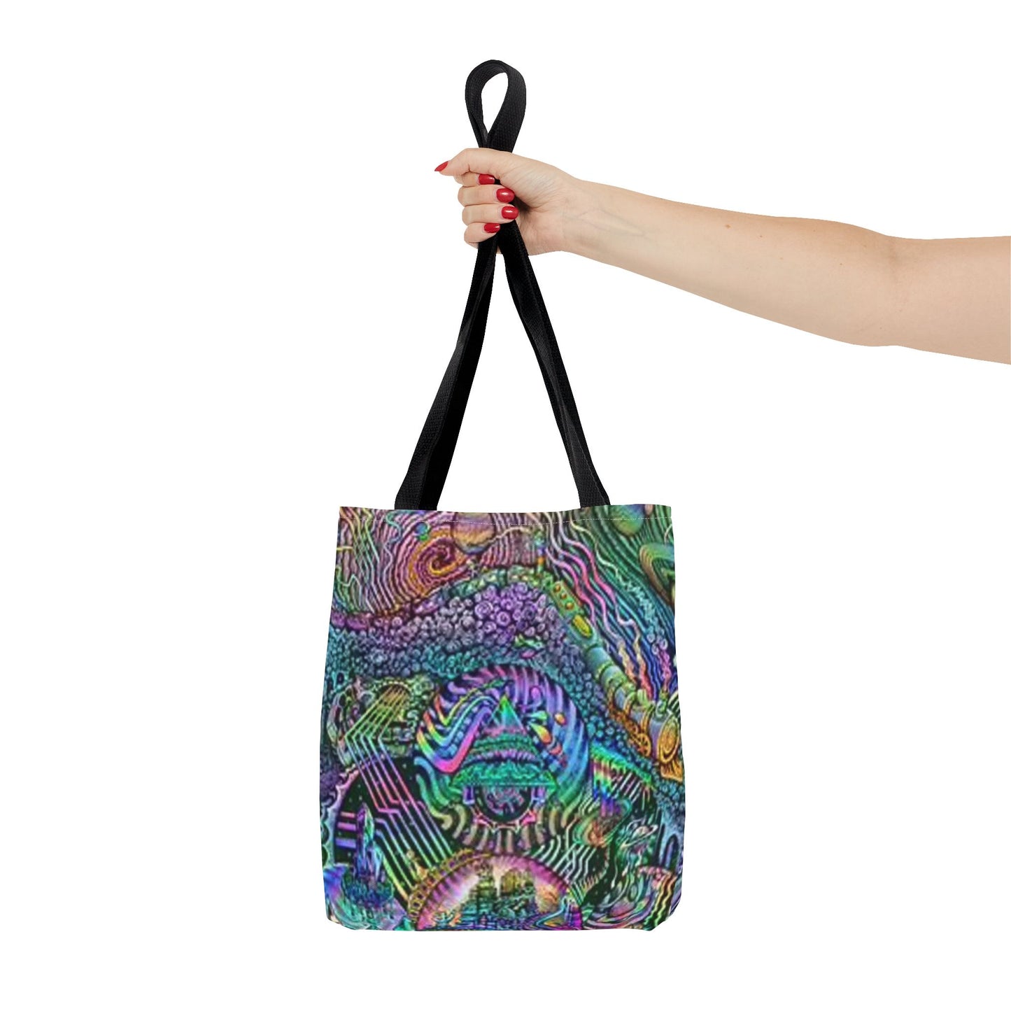 Trippy Rainbow Multi Color BRAND NEW MODERN Tote Bag (AOP)