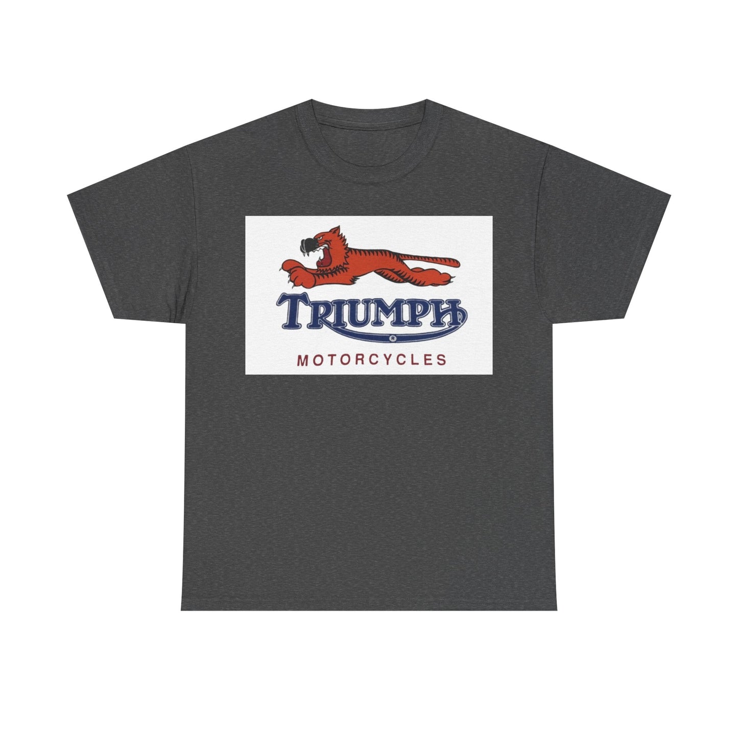 Triumph T-shirt vintage motorcycles nostalgia Tiger Unisex Heavy Cotton Tee